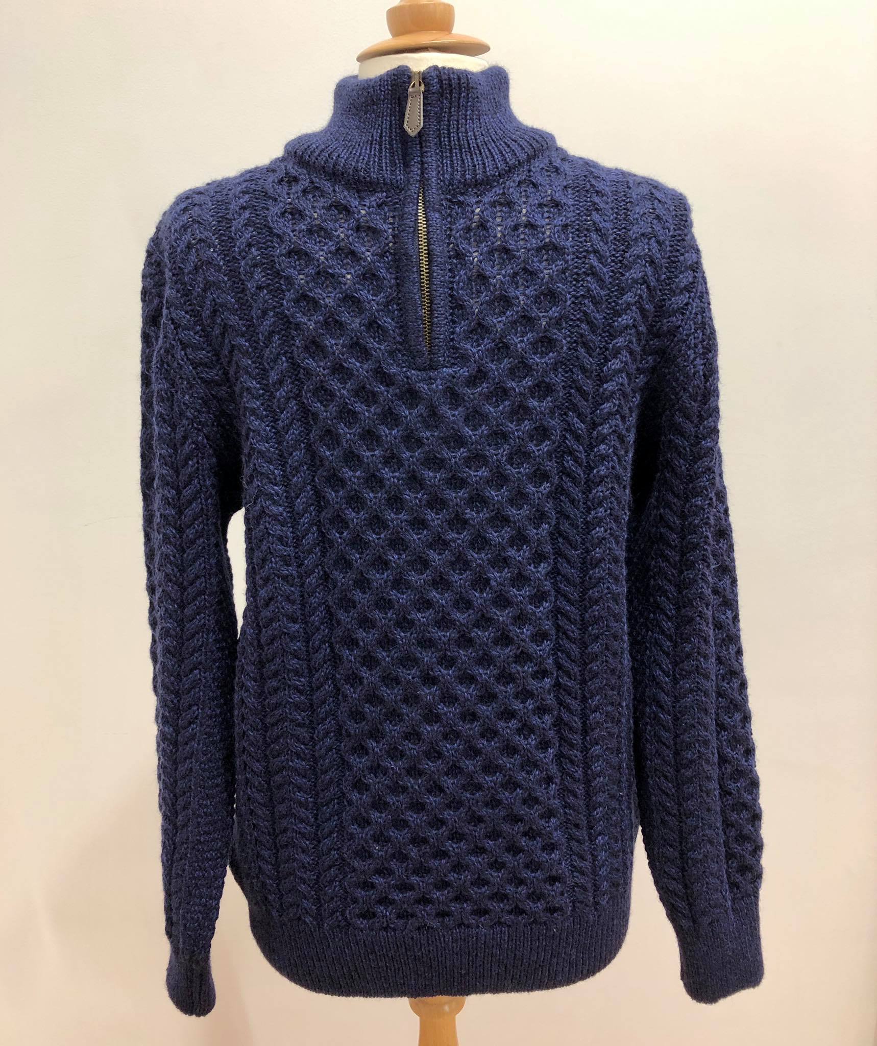 Half Zip Sweater in Blue