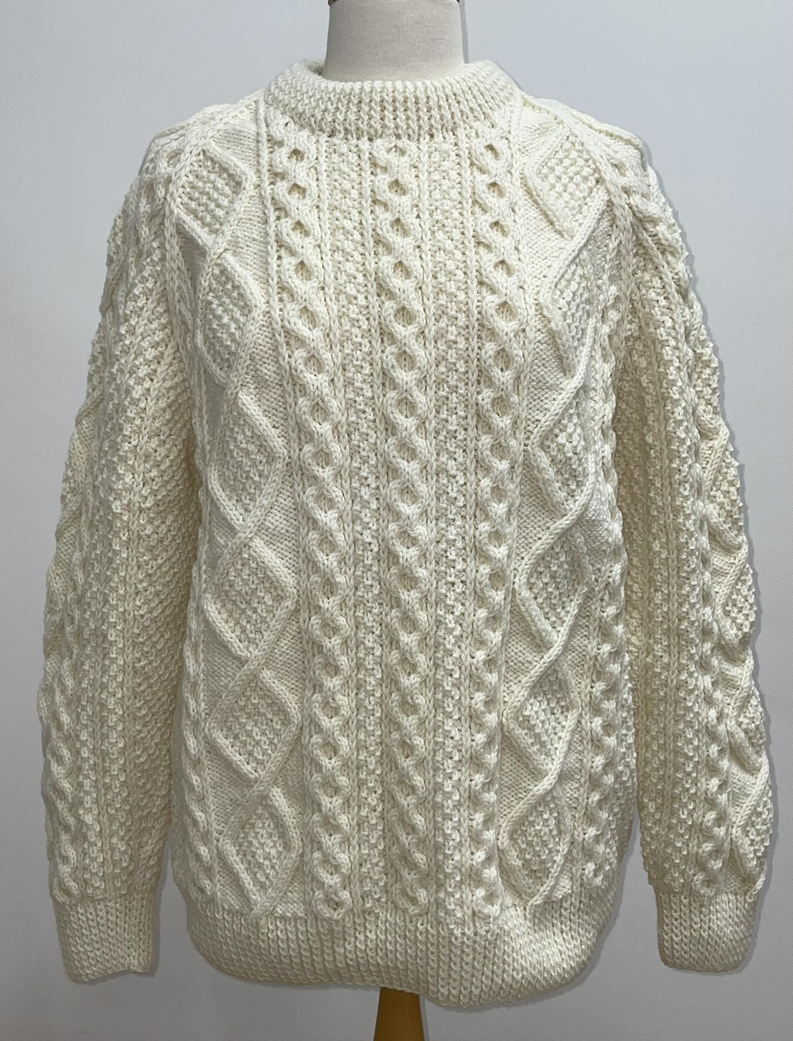 Classic Aran Sweater - Glendalough Woollen Mills