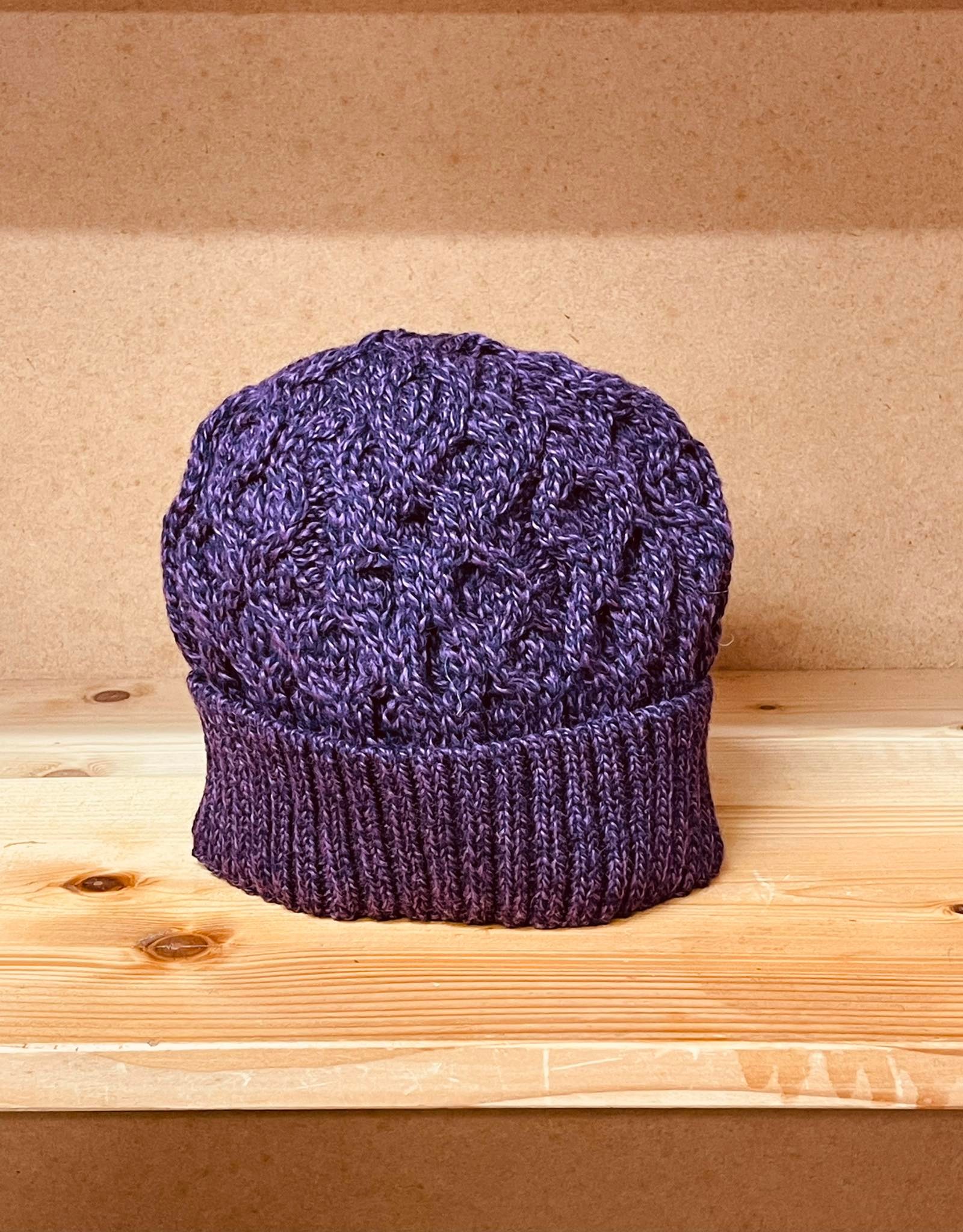 Wool Beanie in Purple