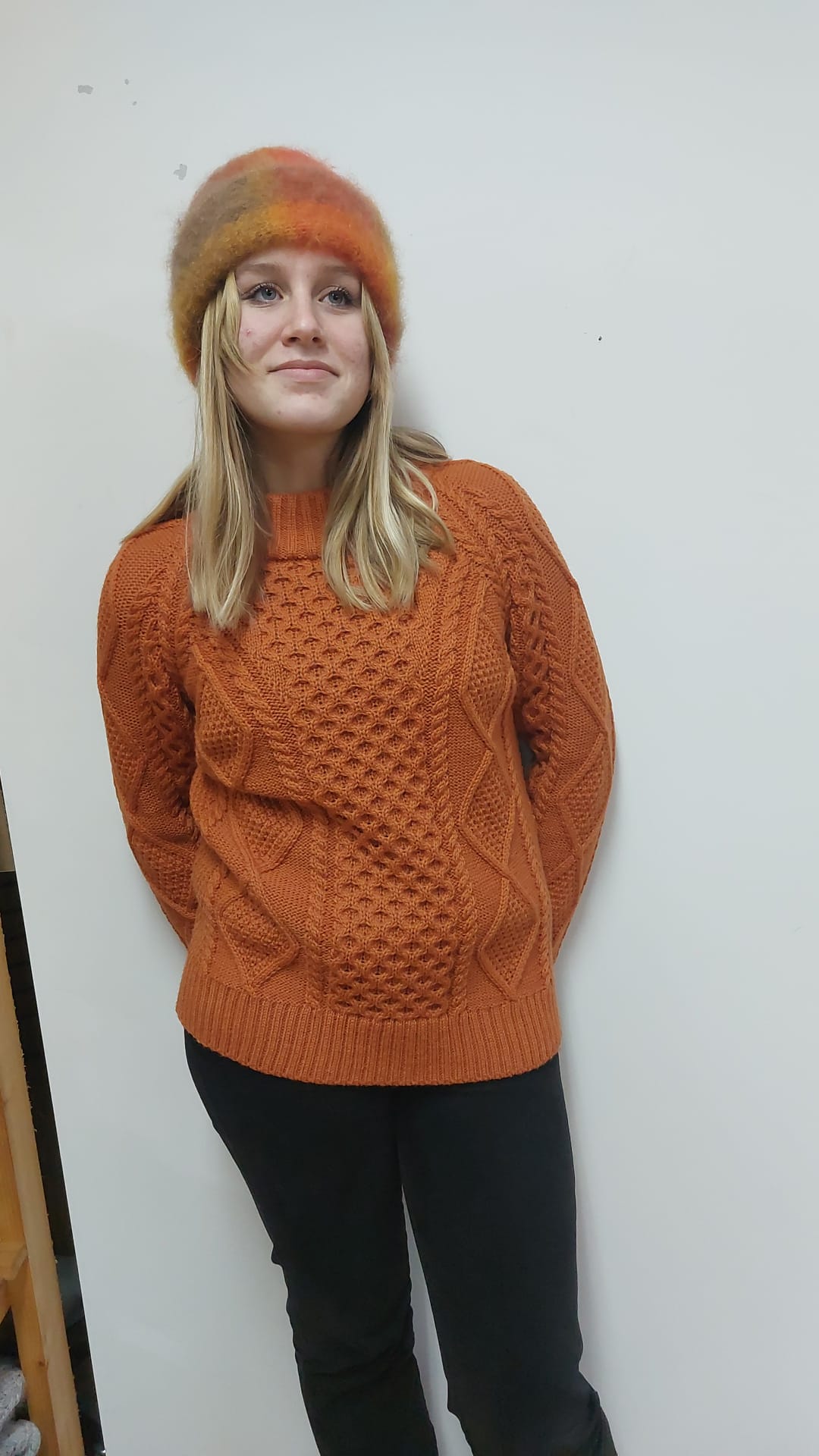 Merino Sweater in Orange